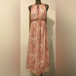 Japna Floral Maxi Dress Small Tank Sleeveless